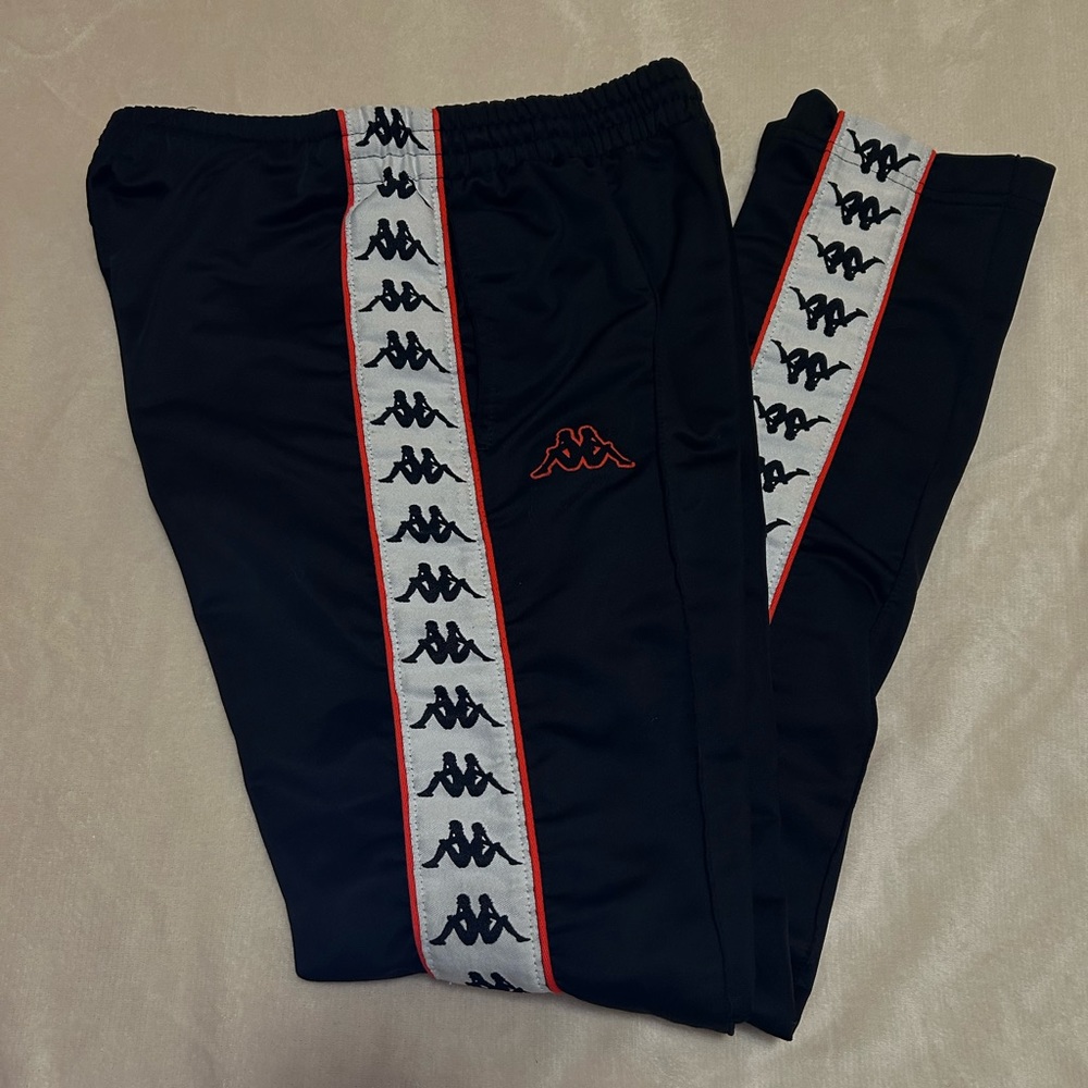 KAPPA Black Track Sweats Pants Size Small